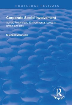 Corporate Social Involvement (eBook, PDF) - Marinetto, Michael