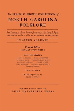 Cover Frank C. Brown Collection of NC Folklore (eBook, PDF)