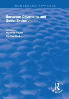 Cover European Citizenship and Social Exclusion (eBook, PDF)