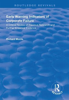 Early Warning Indicators of Corporate Failure (eBook, ePUB) - Morris, Richard