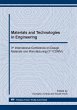 Materials and Technologies in... - Bild 1
