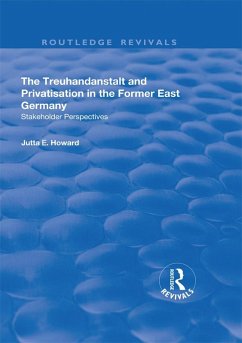 Cover The Treuhandanstalt and Privatisation in the Former East Germany (eBook, PDF)