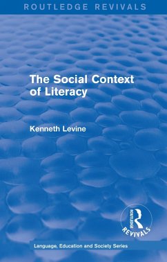 Cover Routledge Revivals: The Social Context of Literacy (1986) (eBook, PDF)