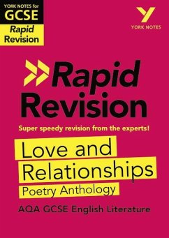 Cover York Notes RAPID AQA GCSE (Revision Guide) Love and Relationships Poetry Anthology - for 2025, 2026 exams