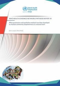 What Quantitative and Qualitative Methods Have Been Developed to Measure Community Empowerment at a National Level? - Centers of Disease Control