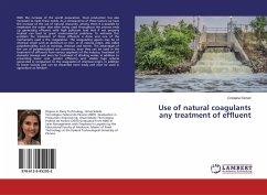 Use of natural coagulants any treatment of effluent