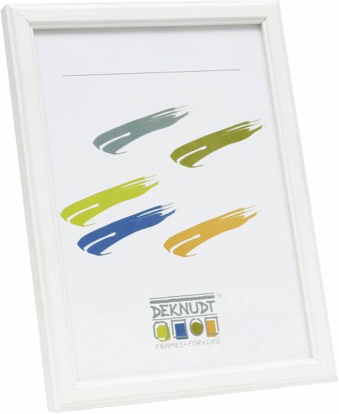 Deknudt S236K1 DIN A4 21x29,7 Holzrahmen in weiß