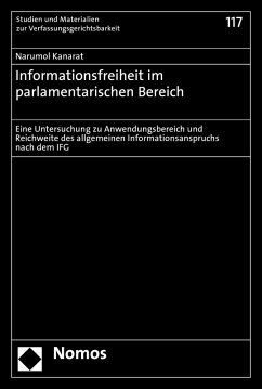 Informationsfreiheit im parlamentarischen Bereich (eBook, PDF) Cover Informationsfreiheit im parlamentarischen Bereich (eBook, PDF)