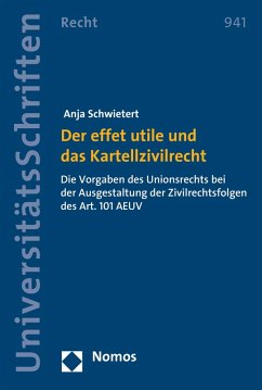 Cover Der effet utile und das Kartellzivilrecht (eBook, PDF)
