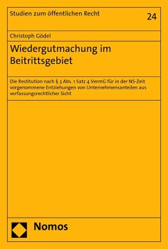 Cover Wiedergutmachung im Beitrittsgebiet (eBook, PDF)