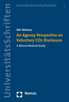 An Agency Perspective on Voluntary CO2 Disclosure (eBook, PDF) - Niehues, Nils