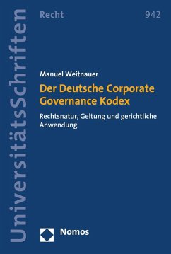 Der Deutsche Corporate Governance Kodex (eBook, PDF) - Weitnauer, Manuel