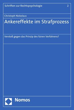 Ankereffekte im Strafprozess (eBook, PDF) - Nickolaus, Christoph