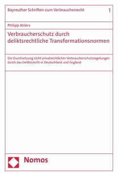 Verbraucherschutz durch deliktsrechtliche Transformationsnormen (eBook, PDF) - Ahlers, Philipp