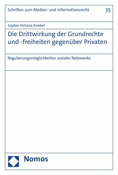 Cover Die Drittwirkung der Grundrechte und -freiheiten gegenüber Privaten (eBook, PDF)