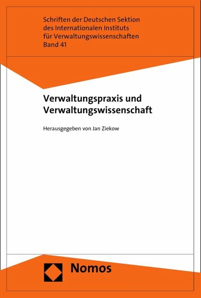 Verwaltungspraxis und Verwaltungswissenschaft (eBook, PDF) Verwaltungspraxis und Verwaltungswissenschaft (eBook, PDF)