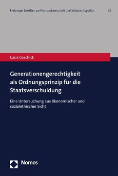 Cover Generationengerechtigkeit als Ordnungsprinzip für die Staatsverschuldung (eBook, PDF)