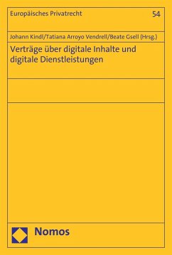 Cover Verträge über digitale Inhalte und digitale Dienstleistungen (eBook, PDF)