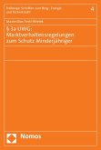 § 3a UWG: Marktverhaltensregelungen zum Schutz Minderjähriger (eBook, PDF)