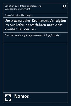Cover Die prozessualen Rechte des Verfolgten im Auslieferungsverfahren nach dem Zweiten Teil des IRG (eBook, PDF)