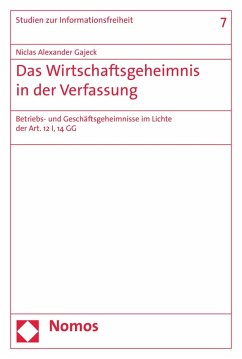 Cover Das Wirtschaftsgeheimnis in der Verfassung (eBook, PDF)