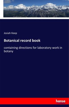 Botanical record book - Keep, Josiah