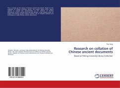 Research on collation of Chinese ancient documents - Yang, Fen