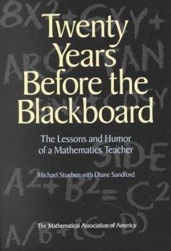 Cover Twenty Years Before the Blackboard