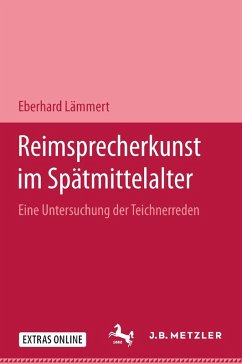 Reimsprecherkunst im Spätmittelalter (eBook, PDF) - Lämmert, Eberhard
