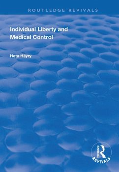Cover Individual Liberty and Medical Control (eBook, PDF)