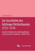 Zur Geschichte des Göttinger Dichterbundes 1772-1774 (eBook, PDF)