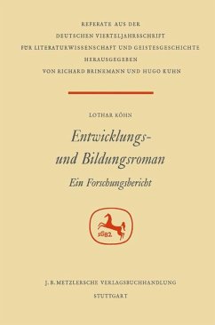 Entwicklungs- und Bildungsroman (eBook, PDF) - Köhn, Lothar