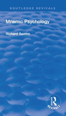 Cover Revival: Mnemic Psychology (1923) (eBook, PDF)
