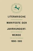 Literarische Manifeste der Jahrhundertwende 1890-1910 (eBook, PDF)