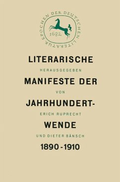 Literarische Manifeste der Jahrhundertwende 1890-1910 (eBook, PDF)