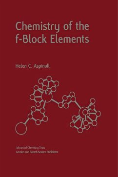 Chemistry of the f-Block Elements (eBook, PDF) - Aspinall, Helen C.