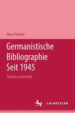 Germanistische Bibliographie seit 1945 (eBook, PDF) - Fromm, Hans