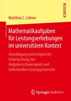 Mathematikaufgaben für Leistungserhebungen im universitären Kontext (eBook, PDF) - Lehner, Matthias C.