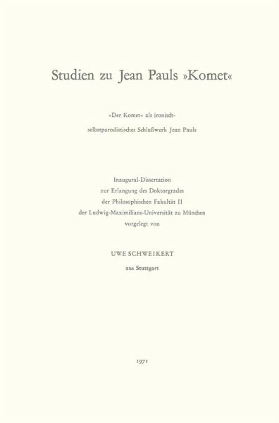 Studien zu Jean Pauls Studien zu Jean Pauls