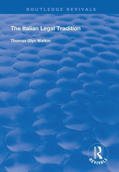 Cover The Italian Legal Tradition (eBook, ePUB)