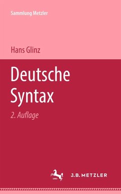 Deutsche Syntax (eBook, PDF) - Glinz, Hans