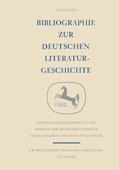 Cover Bibliographie zur deutschen Literaturgeschichte (eBook, PDF)