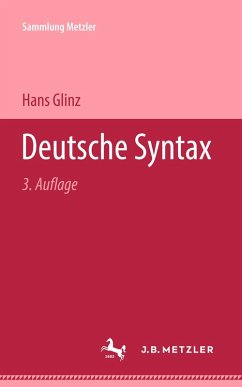 Deutsche Syntax (eBook, PDF) - Glinz, Hans