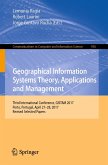 Geographical Information Systems Theory, Applications and Management (eBook, PDF)