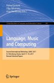 Language, Music and Computing (eBook, PDF)