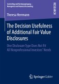 The Decision Usefulness of Additional Fair Value Disclosures (eBook, PDF)