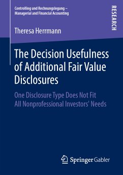 The Decision Usefulness of Additional Fair Value Disclosures (eBook, PDF) - Herrmann, Theresa