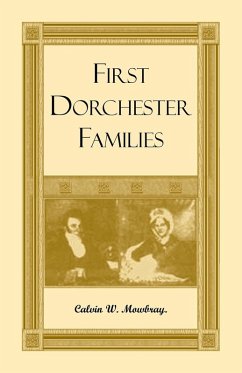 Cover First Dorchester Families