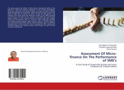 Assessment Of Micro-finance On The Performance of SME's