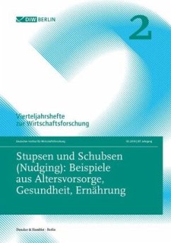 Cover Stupsen und Schubsen (Nudging): Beispiele aus Altersvorsorge, Gesundheit, Ernährung.